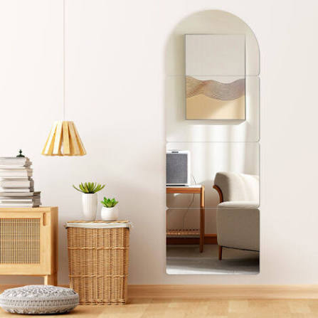 Acrylic Mirror Wall Stickers | Waterproof Self-Adhesive