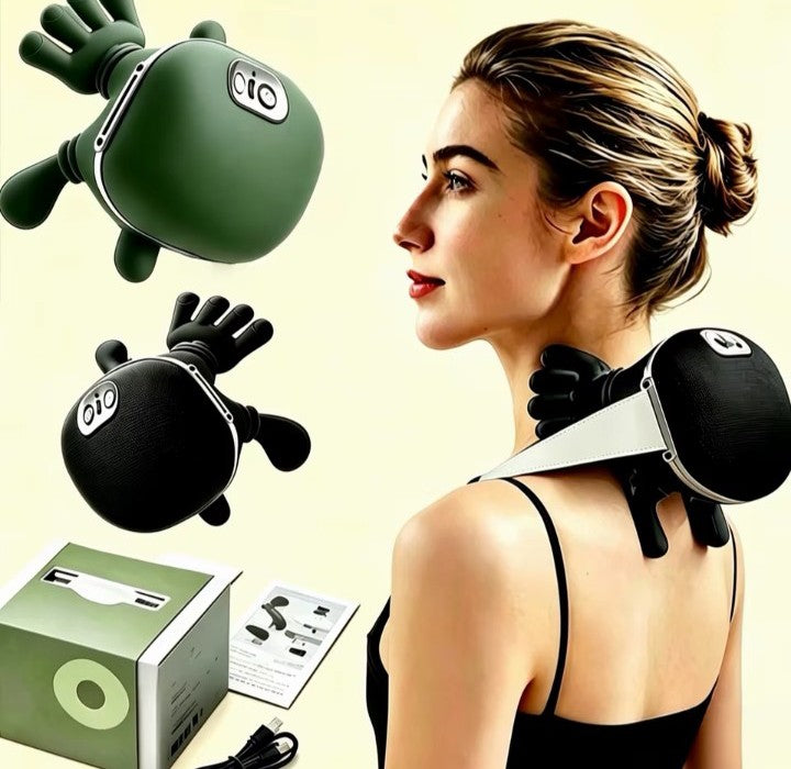 Bionic Neck Shoulder Massager N7 Kneading Massager Shawl 3-Level Modes Neck Cervical Waist Leg Body Muscles Massage Pillow