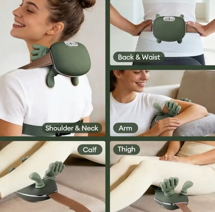 Bionic Neck Shoulder Massager N7 Kneading Massager Shawl 3-Level Modes Neck Cervical Waist Leg Body Muscles Massage Pillow